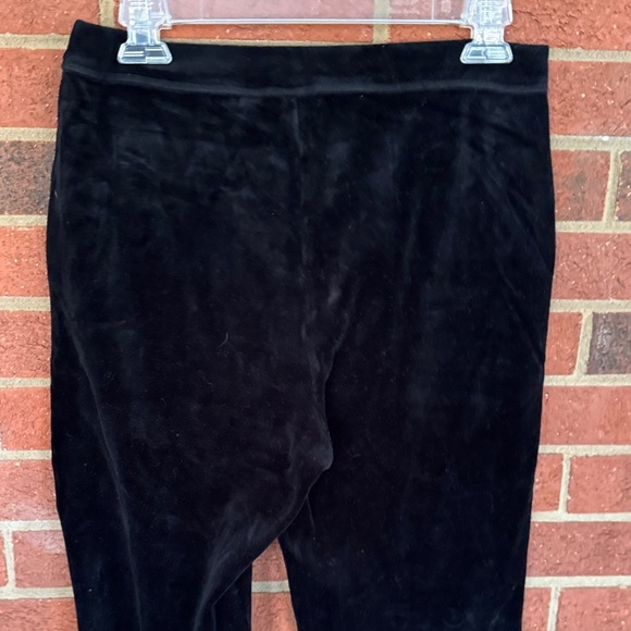 Zenergy By Chico’s Black Velour Pull On Pants - Picture 6 of 6
